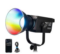 NANLITE FS-300C 300w RGB Studio Spotlight, 2700K-7500K, APP Control,Led Video Light Bowens Mount for Photography, Videography,Live Streamer,Content Creation