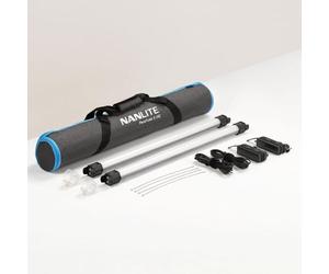 Nanlite PavoTube II PT15C2KIT 15C LED Lights with AC Chargers, Brackets and Case (Pack of 2)
