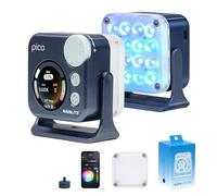 NANLITE Pico Portable LED Fill Light - Full Color RGB, Snap-On Attachment for Phone/Camera Photography, Live Streaming, Video Content Creation (Midnight Blue)