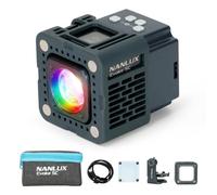 Nanlux Evoke 5C RGB LED Spotlight, IP67, 1000-20000K, CRMX/DMX, CRI98 | 6W RGB spotlight, Nebula C8, CRI98/TLCI97, IP67, App/DMX/CRMX, Built-In Battery, USB-C, Compact