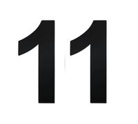nanlyiau 2pc 3in Mailbox Numbers House Number Door number Stainless Steel House Numbers Adhesive number Made of solid 304 Stainless Steel silvery(black 3in number 11)