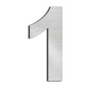nanlyiau 3in/7.5cm adhesive number Mailbox Numbers Stainless Steel House Numbers door number Adhesive made of solid SUS304 door numbers Applicable to mailbox apartment street numbers(3in number 1)