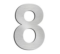 nanlyiau 3in/7.5cm adhesive number Mailbox Numbers Stainless Steel House Numbers door number Adhesive made of solid SUS304 door numbers Applicable to mailbox apartment street numbers(3in number 8)