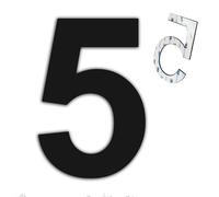 nanlyiau 3in black self adhesive number mailbox numbers stainless steel house numbers door number made of solid SUS304(paste bl 3in5)