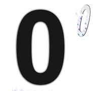 nanlyiau 4in black self adhesive number mailbox numbers stainless steel house numbers door number made of solid SUS304(paste bl 4in0)