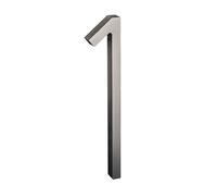 Nanlyiau 5in 3D Adhesive Door Number & Mailbox Number - Waterproof Acrylic (Silvery)
