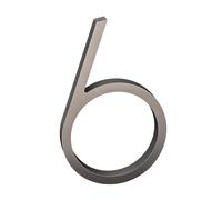 Nanlyiau 5in 3D Adhesive Door Number & Mailbox Number - Waterproof Acrylic (Silvery)