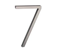 Nanlyiau 5in 3D Adhesive Door Number & Mailbox Number - Waterproof Acrylic (Silvery 7)