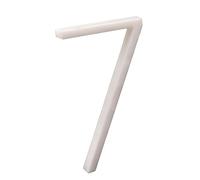 Nanlyiau 5in 3D Adhesive Door Numbers - Waterproof Acrylic (White) for Front Door & Mailbox