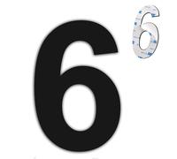 nanlyiau 6in black self adhesive number mailbox numbers stainless steel house numbers door number made of solid SUS304(paste bl 6in6/9)