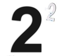 nanlyiau 6in black self adhesive number mailbox numbers stainless steel house numbers door number made of solid SUS304(paste bl 6in2)
