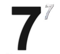 nanlyiau 6in black self adhesive number mailbox numbers stainless steel house numbers door number made of solid SUS304(paste bl 6in7)