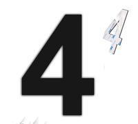 nanlyiau 6in black self adhesive number mailbox numbers stainless steel house numbers door number made of solid SUS304(paste bl 6in4)
