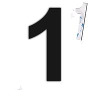 nanlyiau 6in black self adhesive number mailbox numbers stainless steel house numbers door number made of solid SUS304(paste bl 6in1)