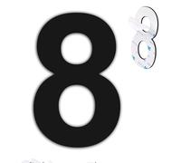 nanlyiau 6in black self adhesive number mailbox numbers stainless steel house numbers door number made of solid SUS304(paste bl 6in8)
