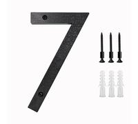 nanlyiau 8in/20cm 3D Numbers house numbers door number Waterproof Address Numbers front door number address numerals Waterproof and corrosion resistant Matte black ABS resin (ABS 8in7)