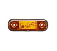 NaNMiBHd Car Indicator For Trailer For Truck For Caravan For 12V For 24V 3LED Waterproof Turn Signals Side Marker Lamp LED Warning Light Bar Vehicle Turn Light(Orange)