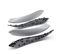 NaNMiBHd Car Interior Door Pull Handle 4PCS Left Right Door Pull Handle Outer Cover Panel Trim for BMW 3 4 Series for M3 for M4 for F30 for F31 for F32 for F33 (Silver Carbon-Cover)
