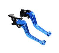 NaNMiBHd Motorcycle Brake Clutch CNC Motorcycle Clutch Drum Brake Lever Handle 1 Pair Alloy Motorcycle Brake Handle Universal Fit for Motorbike Modification(Blue)