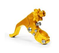 NaNMiBHd Motorcycle Brake Clutch for CRF450R for Kawasaki for Suzuki Universal 22mm Shorty Stunt Clutch Lever Easy Pull Cable System(Gold)
