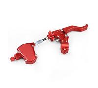 NaNMiBHd Motorcycle Brake Clutch for CRF450R for Kawasaki for Suzuki Universal 22mm Shorty Stunt Clutch Lever Easy Pull Cable System(Red2)