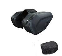 NaNMiBHd Motorcycle Dual Side Pannier for Motorcycle Waterproof Saddle Bag Side Helmet Riding Travel Bags Rain Cover for One Pair Panniers Moto(Oxford and Plastic)