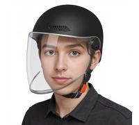 Nanmiyan Motorcycle Half Helmet for Men - Lightweight Motorcycle Helmet | Retro Quick Release Sun Protection Hat for Riding Adult Electric Bike Scooter Motor ATV Racing Motocross Women Travel