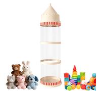 Nanmiyan Stuffed Animal Storage Tube - Transparent Doll Organizer,Dustproof Castle Plush Toy Display Tube for Living Room Balcony Garage Dorm Classroom Bedroom Nursery