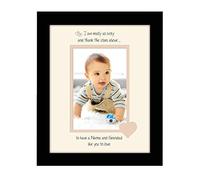 Nanna and Grandad Photo Frame I Thank the Stars Portrait 1056F Double Mounted Quality Gift (Black Finish Frame Cream Mount Beige Inside)