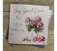 NANNA - FLOWERS MOTHER'S DAY CARD, HAND FINISHED (M26-30)