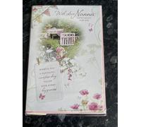 Nanna Happy Birthday Card Garden Tea Flowers Especially For You