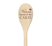 Nanna Queen Of The Cakes Spoon Funny Wooden Spoon 60 SECOND MAKEOVER Beige One Size