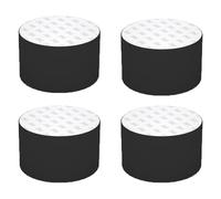 NANNAN3360 Cylindrical Sofa Risers Rubber Furniture Raisers Self-Adhesive Bed Risers Black Table Lifts Increased Device, 4 Pcs (50 × 40mm)