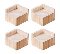 NANNAN3360 Pine Furniture Raisers Heavy Duty Table Risers Wood Bed Feet 4 Pcs Furniture Risers Lifts Height 3-20cm, for Sofa Chair Nightstands (A 8cm-Increase Height 15cm)