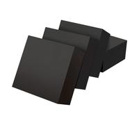 NANNAN3360 Rubber Furniture Risers Black Sofa Raisers Square Bed Support Legs Adds 1-5cm Height 4 Pcs Furniture Feet, for Table Chair Cabinets (50 × 50 × 40mm)