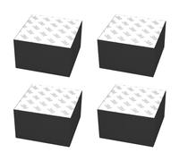 NANNAN3360 Self-Adhesive Furniture Risers Rubber Bed Raisers Black Support Legs Support Up to 500kg 4 Pcs Sofa Risers, for Table Bed Sofa Furniture (70 × 70 × 20mm)