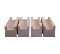 NANNAN3360 Solid Wood Furniture Risers 4 Pcs Sofa Legs Heavy Duty Chair Raisers Support Up to 500kg Bed Support Risers, for Table Couch Stools (A 3.5cm-Increase Height 10cm)
