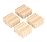NANNAN3360 Solid Wood Furniture Risers 4 Pcs Table Risers Wood Sofa Raisers Bed Legs Furniture Lifts with Non-slip Pad, Lifts Height 1-5cm (10 × 10 × 4cm)