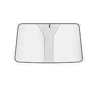 NANNUT Car Front Window Windshield Sunshade Visor, For Seat Toledo Tarraco, Full Protection Foldable Sunshade, Blocks UV, Insulation Decoration Accessories,Silver