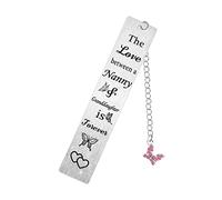Nanny and Granddaughter Bookmark Gifts The Love Between A Nanny and Granddaughter is Forever Present Nanny Granddaughter Birthday Christmas Gift Love Presents for Read Lovers (Nanny & Granddaughter)