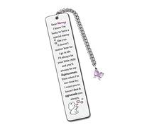 Nanny Bookmarks Mothers Day Gifts Bookmarker Nanny My Greatest Superwoman Birthday Present Retirement I Love Appreciate Keepsakes Christmas Thanksgiving Women Family Love Quotes Book Accessory Cute
