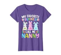 Nanny Bunny My Favorite Bunnies Call Me Nanny Easter T-Shirt