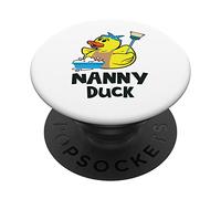Nanny Duck Cute Grandma Rubber Duck PopSockets Swappable PopGrip