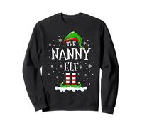 Nanny Elf Squad Xmas Family Matching Group Christmas Elf Sweatshirt
