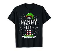 Nanny Elf Squad Xmas Family Matching Group Christmas Elf T-Shirt