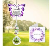 Nanny Gifts, Gift for Nanny from Grandchildren Sun Catchers, Birthday, Retirement Presents for Grandma from Grandkid, Grandparents Day for Nana Nan