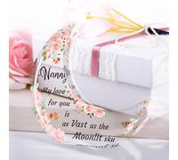 Nanny Gifts, Nanny Birthday Gifts - Acrylic Moon Deco Nan Gifts, Presents for Nan Nana Gran Granny Grandma