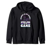 Nanny is my name spoiling is my game Zip Hoodie