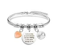 Nanny Mothers Day Gifts Nanny Gifts Bracelet Grandma Birthday Gifts Nana Gifts Nan Birthday Gifts Granny Gifts Nanna Gifts Nannie Gift Gran Gifts from Grandchildren for Mother's Day Grandparents Day