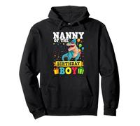 Nanny of the Birthday Boy Dinosaur T-Rex Birthday Gift Boy Pullover Hoodie